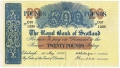 Royal Bank Of Scotland To 1967 20 Pounds,  1. 5.1957